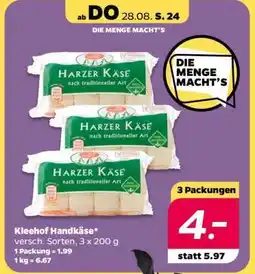 NETTO Kleehof Handkäse Angebot