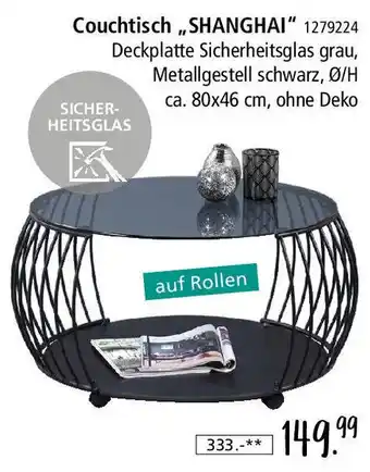 Zurbrüggen Couchtisch ,,SHANGHAI" Angebot