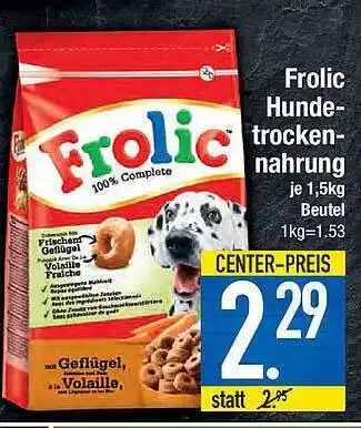 E-Center Frolic Hundetrockennahrung Angebot