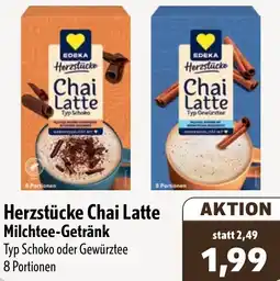 Aktiv Irma EDEKA Herzstücke Chai Latte Milchtee-Getränk Angebot