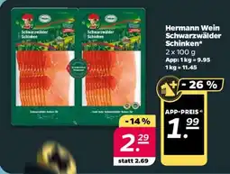 NETTO Hermann Wein Schwarzwälder Schinken Angebot