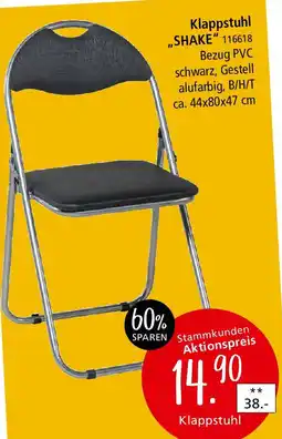 Zurbrüggen Klappstuhl ,,SHAKE" Angebot