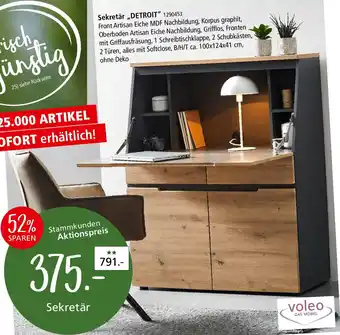 Zurbrüggen Voleo Sekretär ,,DETROIT" Angebot