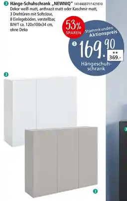 Zurbrüggen Hänge-Schuhschrank ,,NEWNIQ" Angebot