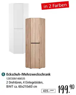 Zurbrüggen Eckschuh-/Mehrzweckschrank Angebot