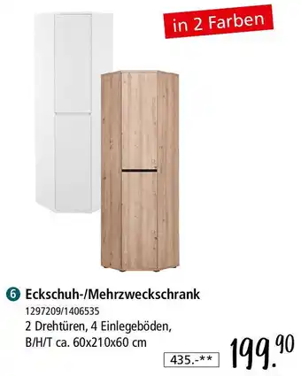 Zurbrüggen Eckschuh-/Mehrzweckschrank Angebot