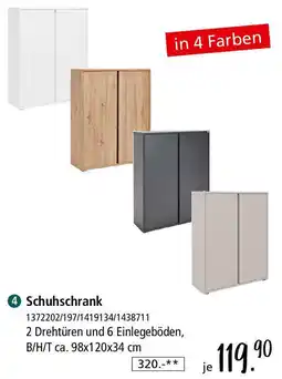 Zurbrüggen Schuhschrank Angebot