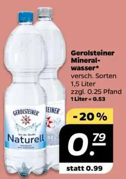 NETTO Gerolsteiner Mineralwasser Angebot