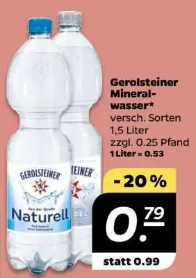 NETTO Gerolsteiner Mineralwasser Angebot