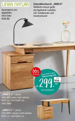 Zurbrüggen LINEA NATURA Schreibtischserie ,,MIRCO" Angebot