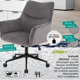 Zurbrüggen CARRYHOME Drehstuhl ,,MALAGA" Angebot