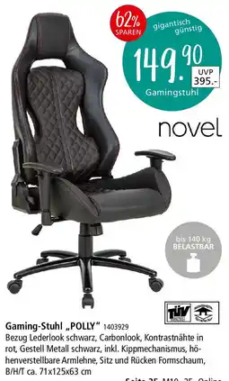 Zurbrüggen Novel Gaming-Stuhl ,,POLLY" Angebot