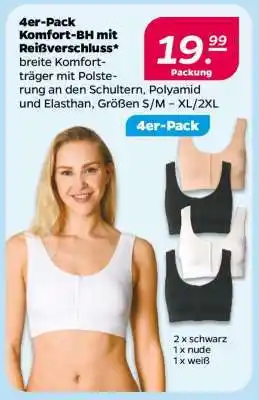 NETTO 4er-Pack Komfort-BH mit Reißverschluss Angebot
