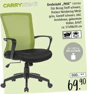 Zurbrüggen CARRYHOME Drehstuhl ,,PAN" Angebot