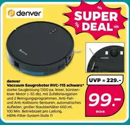 NETTO denver Vaccuum Saugroboter RVC-115 schwarz Angebot