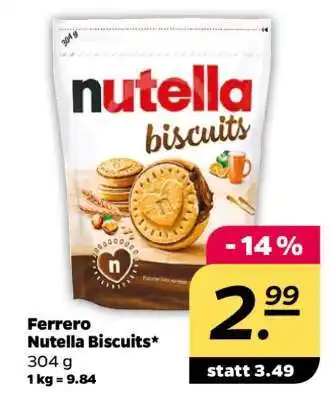 NETTO FERRERO Nutella Biscuits Angebot