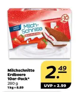 NETTO Milchschnitte Erdbeere 10er-Pack Angebot