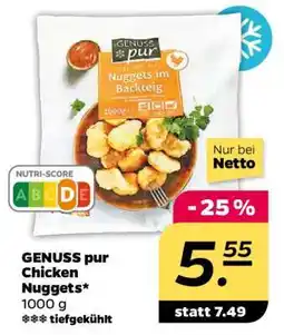 NETTO GENUSS pur Chicken Nuggets Angebot