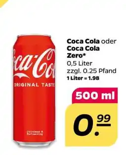 NETTO Coca-Cola oder Coca-Cola Zero Angebot