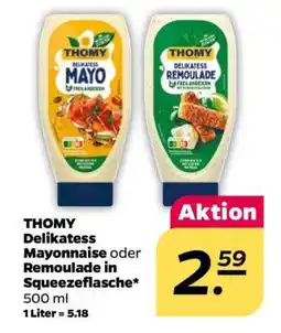 NETTO THOMY Delikatess Mayonnaise oder Remoulade in Squeezeflasche Angebot