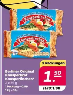 NETTO Berliner Original Knusperbrot Knusperlinchen Angebot