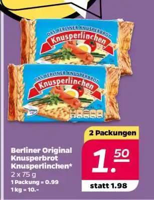 NETTO Berliner Original Knusperbrot Knusperlinchen Angebot