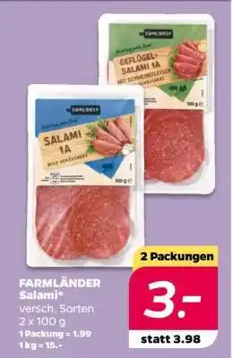 NETTO FARMLÄNDER Salami Angebot