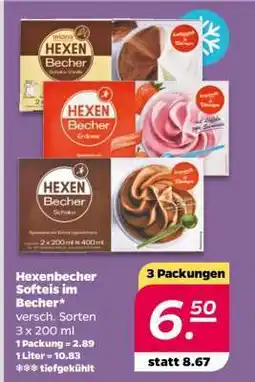 NETTO Hexenbecher Softeis im Becher Angebot