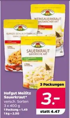 NETTO Hofgut Meilitz Sauerkraut Angebot