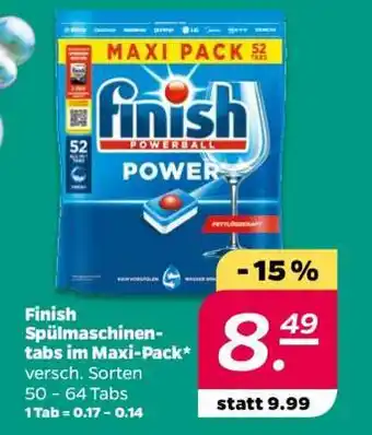 NETTO finish Spülmaschinen-tabs im Maxi-Pack Angebot
