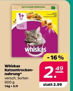 NETTO Whiskas Katzentrocken-nahrung Angebot