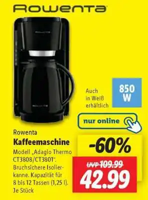 Lidl Rowenta Kaffeemaschine Angebot