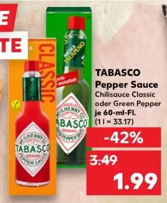 Kaufland TABASCO Pepper Sauce Angebot