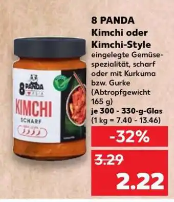 Kaufland 8 PANDA Kimchi oder Kimchi-Style Angebot