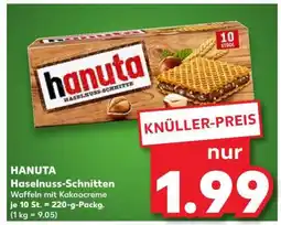 Kaufland HANUTA Haselnuss-Schnitten Angebot