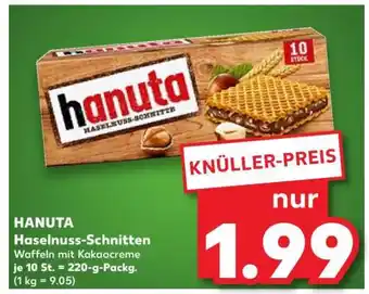 Kaufland HANUTA Haselnuss-Schnitten Angebot