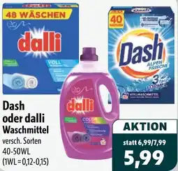 Aktiv Irma Dash oder dalli Waschmittel Angebot