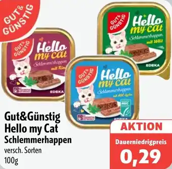 Aktiv Irma Gut&Günstig Hello my Cat Schlemmerhappen Angebot