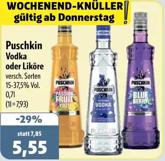 Aktiv Irma Puschkin Vodka oder Liköre Angebot