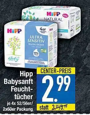 E-Center Hipp Babysanft Feuchttücher Angebot