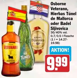 HIT Veterano, Hierbas Túnel de Mallorca oder Badel Sljivovica Angebot