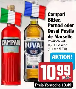 HIT Pernod oder Duval Pastis de Marselle Angebot