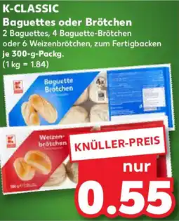 Kaufland K-CLASSIC Baguettes oder Brötchen Angebot