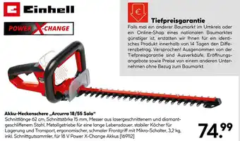 Hellweg Einhell akku-heckenschere arcura 18/55 solo Angebot