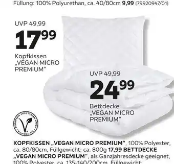 Mömax Kopfkissen „vegan micro premium“ Angebot