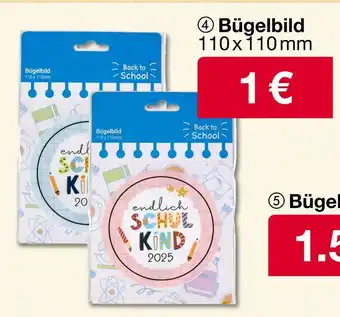 Woolworth Bügelbild back to school 110 x 110 mm Angebot