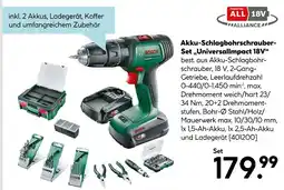 Hellweg Bosch akku-schlagbohrschrauber-set universallimpact 18v Angebot