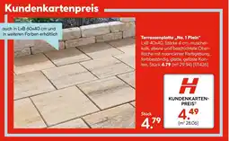 Hellweg Terrassenplatte „no. 1 plain“ Angebot