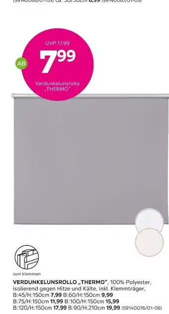 Mömax Verdunkelunsrollo „thermo“ Angebot