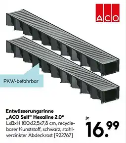 Hellweg Aco entwässerungsrinne „aco self hexaline 2.0“ Angebot